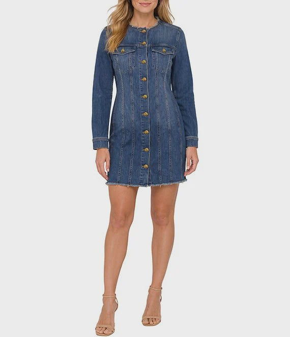 Collarless Trucker Dress 34'HPS LMD056SS8