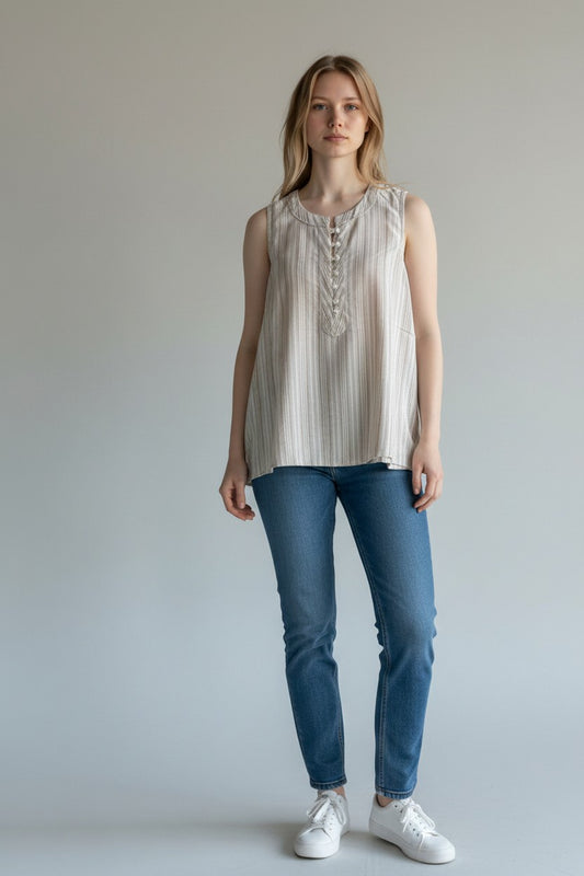 Sleeveless A-Line Top G5W88SMS