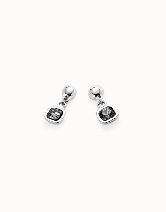 Ser Expresiva EXC Silver Earring W/Clear Crystals PEN0998CRSMTL0U