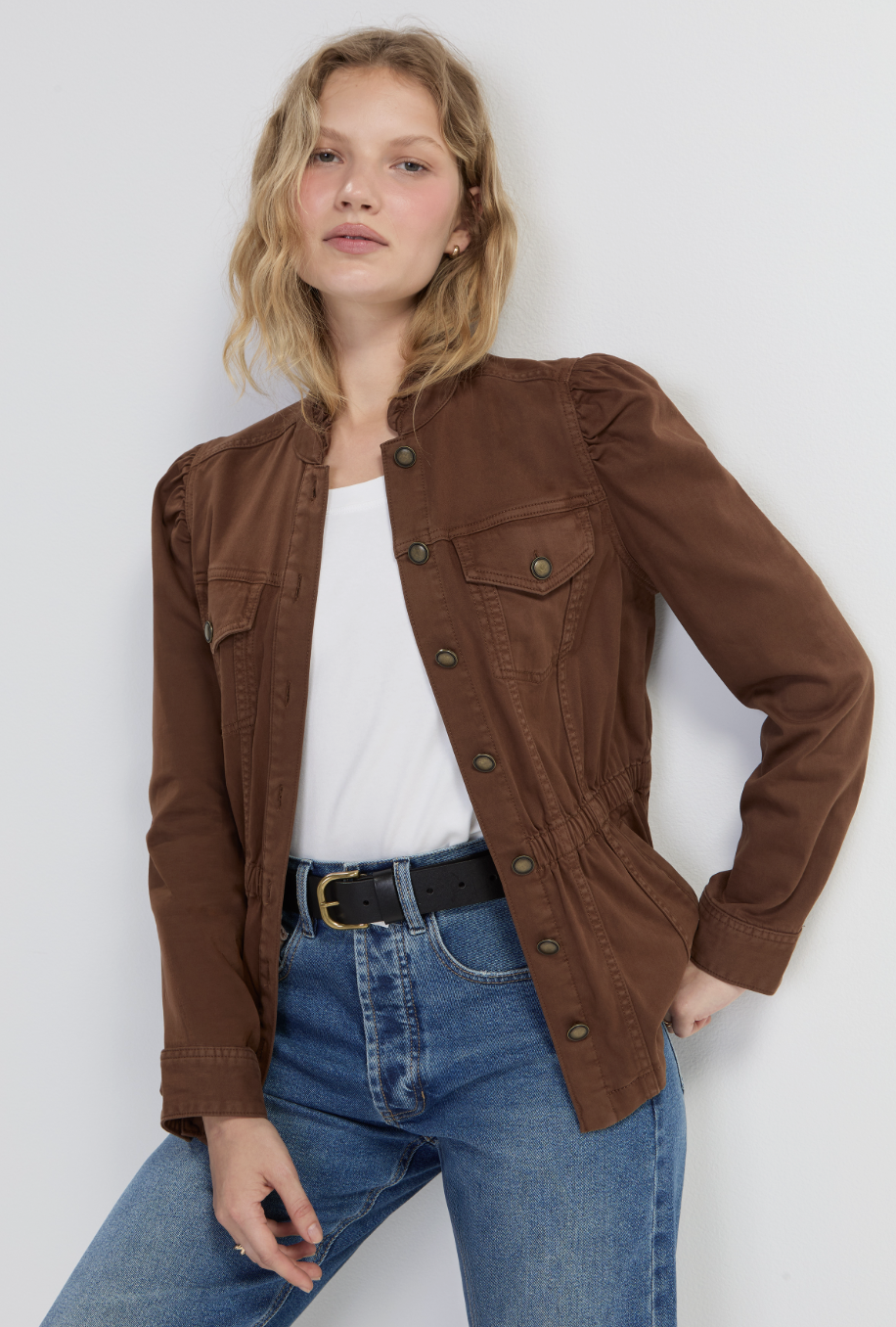 Puff Slv Trucker Jacket LM1D33L12