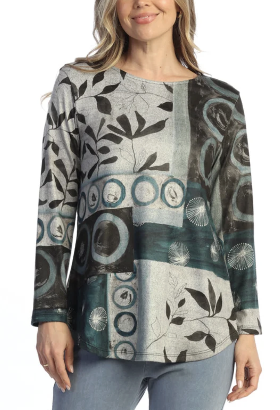 Nora French Brush Round Neck Long Slv FB10-2268