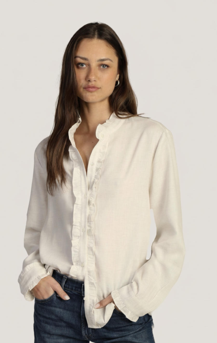 Channing Ruffle Shirt G1W50TF632