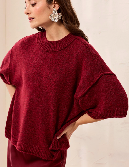 Lofty Elbow Slv Crew Nk Sweater 6278O-5774