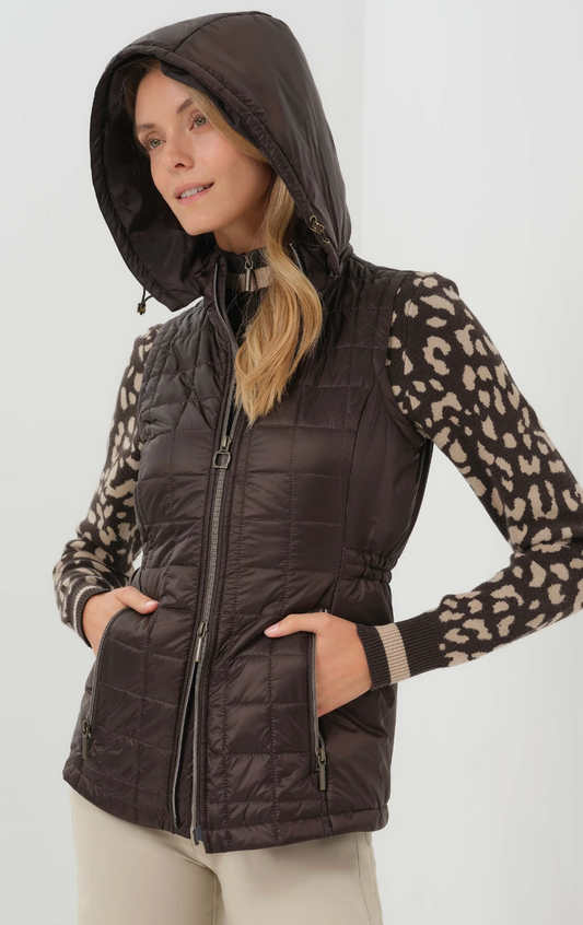 Hooded Montreal Quilted Vest W/Hood AB6724