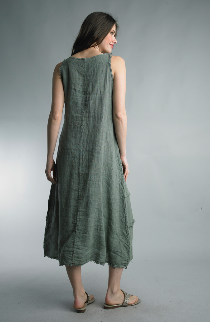 Linen/Cotton Combo Dress