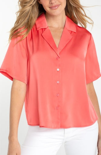 Short Slv Camp Collar Woven Blouse LM8K71PS6