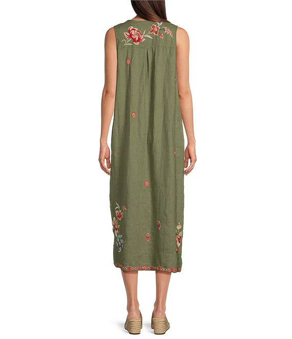 Linen Tank Dress-Andrean