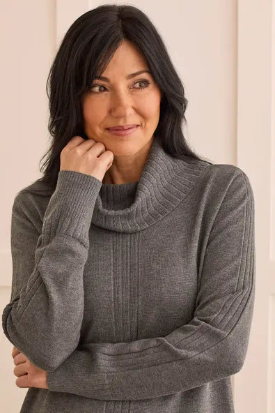 L/S Cowl Neck Sweater