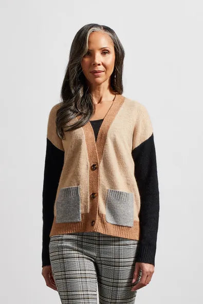 Colorblock Sweater Cardigan
