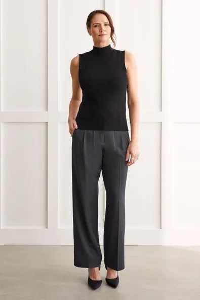 Sleeveless Mock Neck Top 1561O