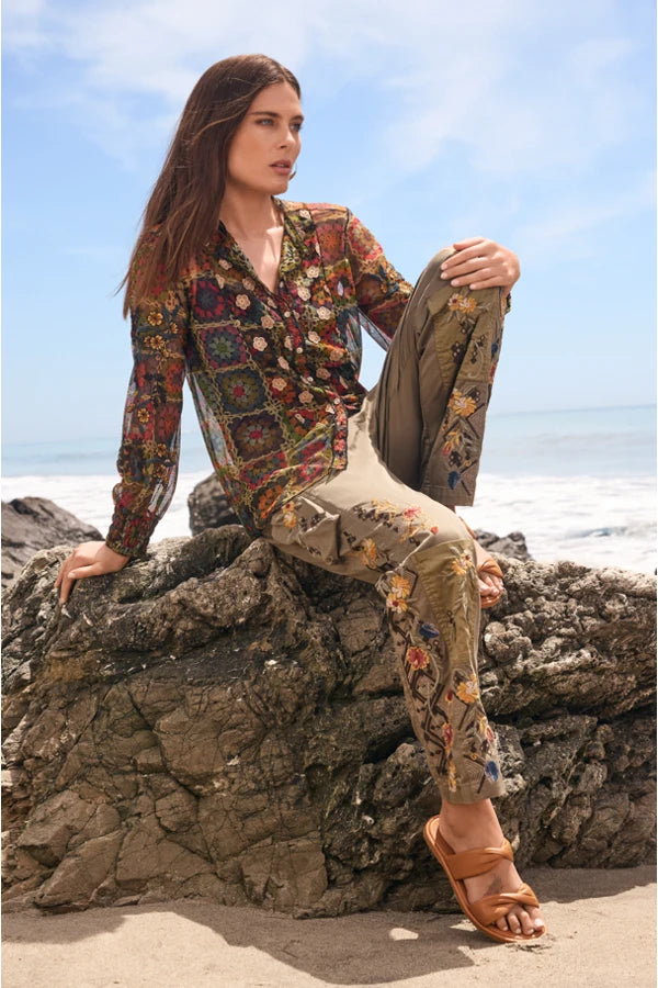 Flavie Mesh Blouse