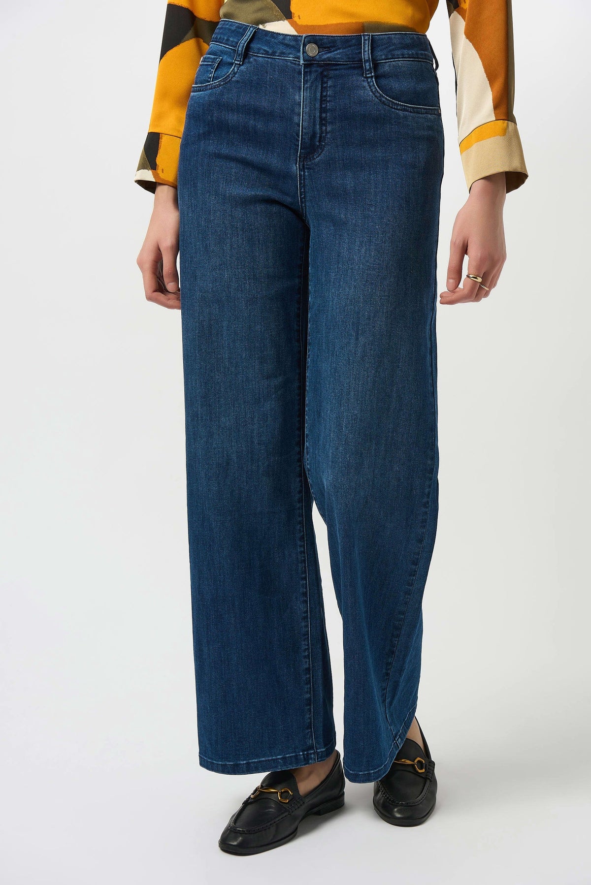 Goldie Classic Wide Leg Stretch Jeans T 251968CO