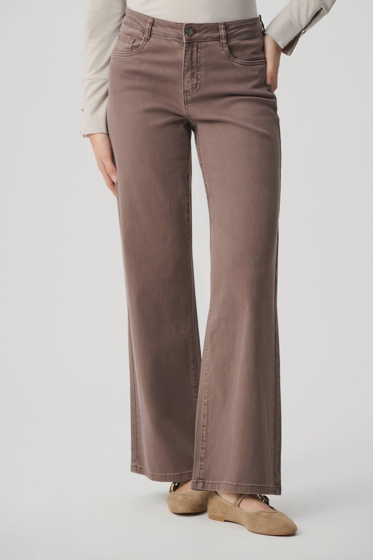 Goldie Classic Wide-Leg Stretch Jeans 251968F26