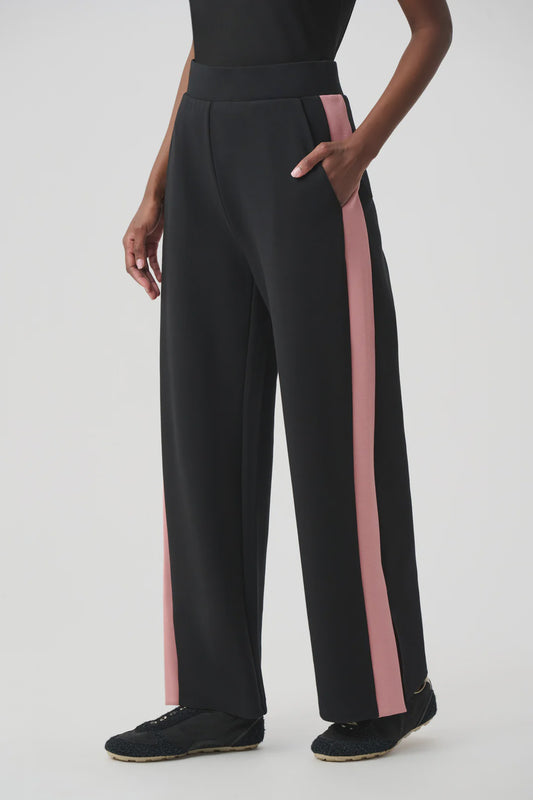 Scuba Jersey Color Block Wide Leg Pant 263622