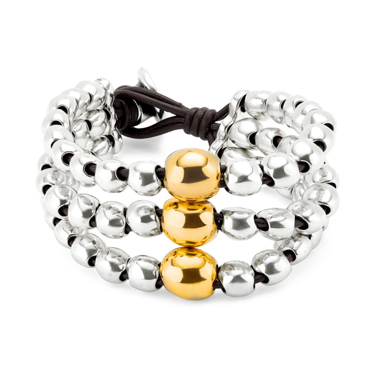 Ser Intrepida Gold And Silver Bracelet PUL2550OROMTL