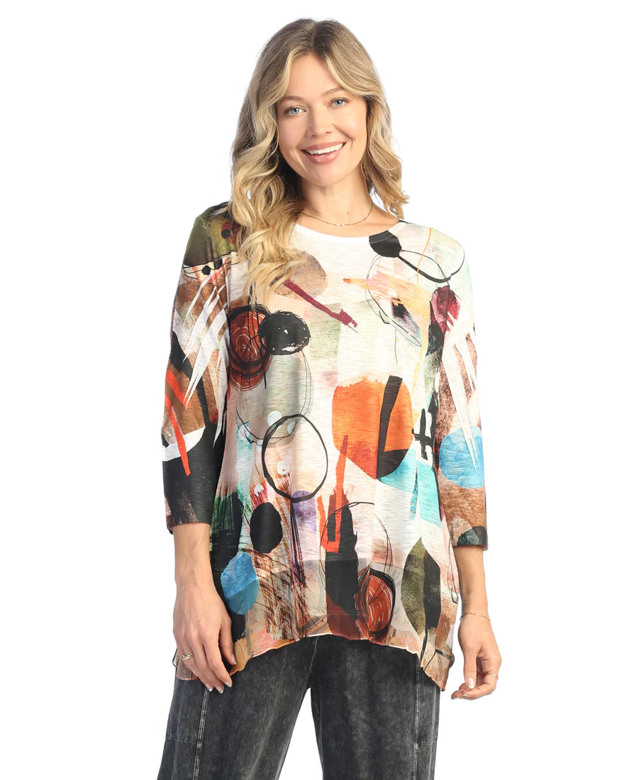Toscana Tunic W/Chiffon Contrast 63-1856