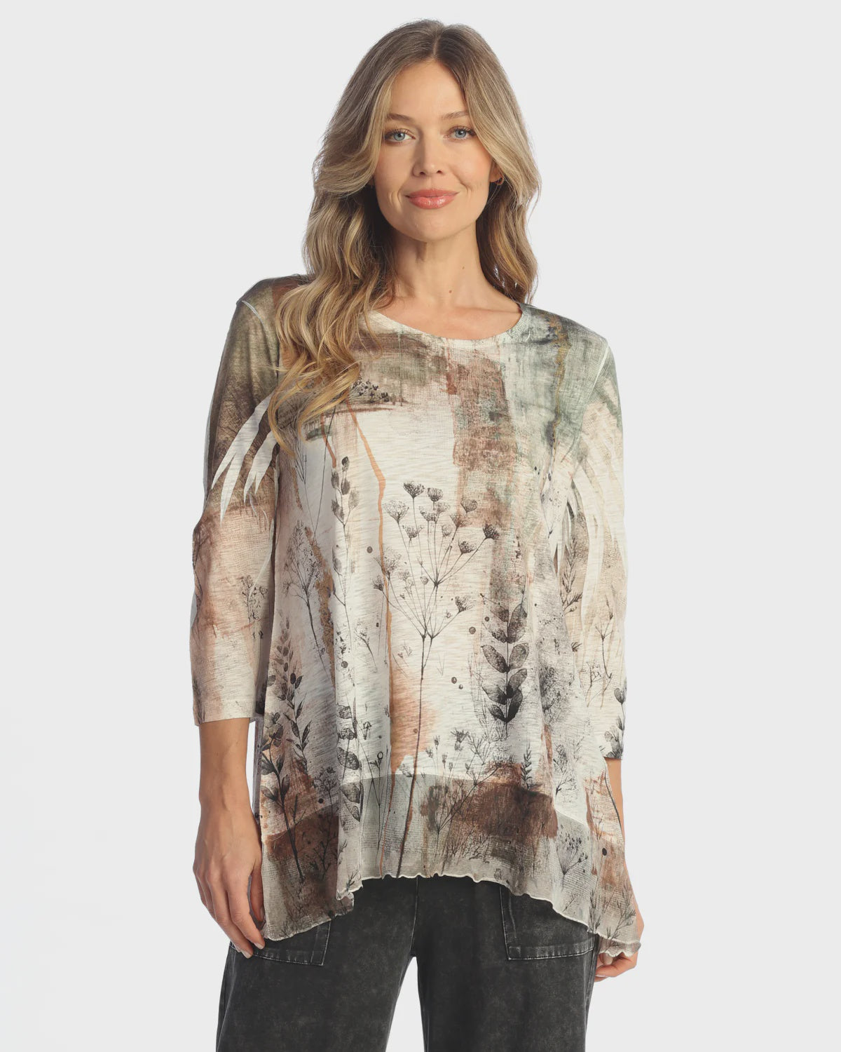 Day Dream Tunic W/Chiffon Contrast 63-2137