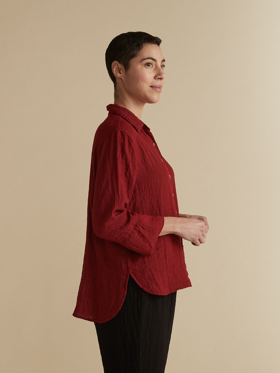 Crop Easy Shirt-Fall Parachute