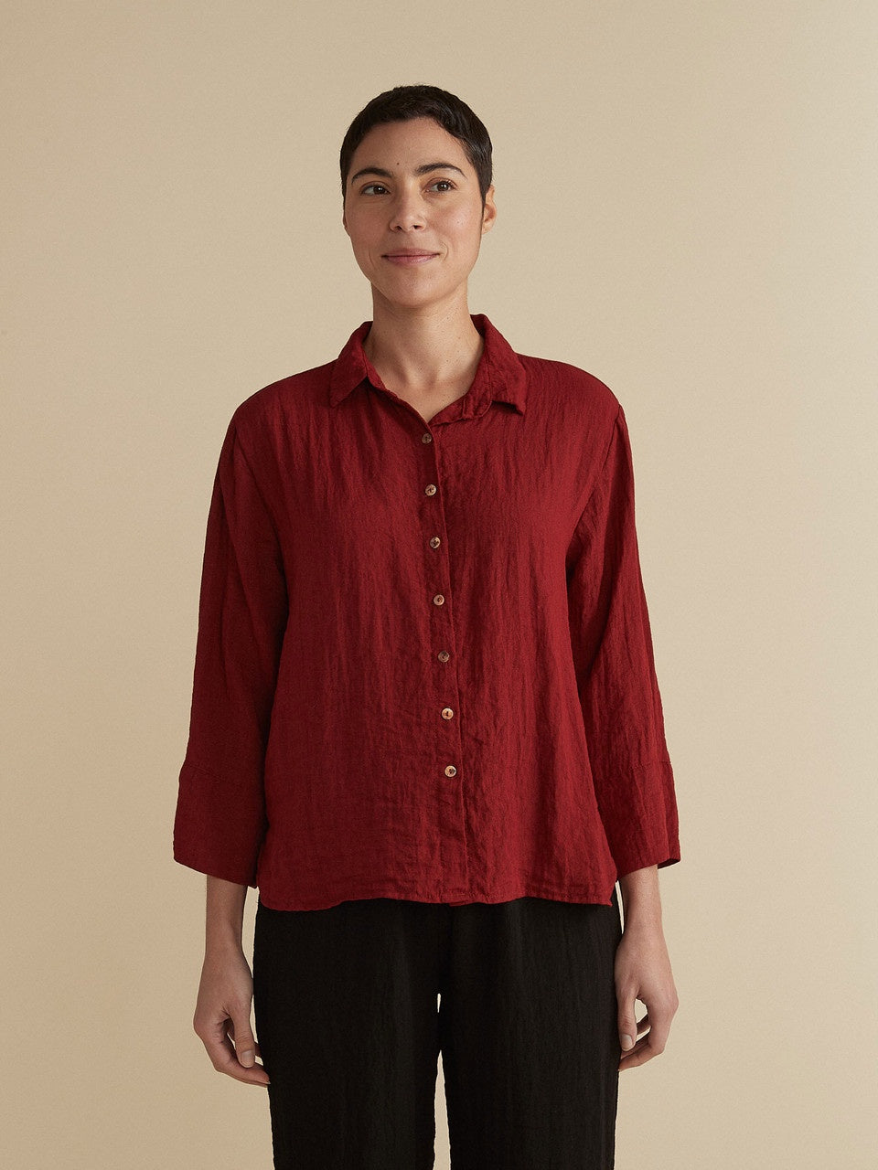 Crop Easy Shirt-Fall Parachute