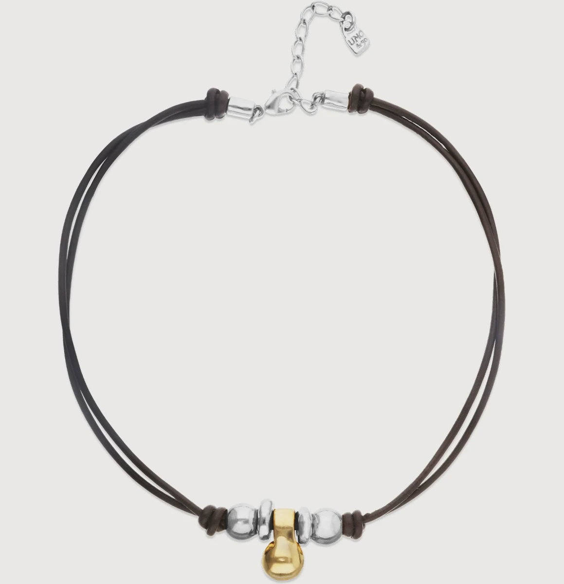 Gravity Gold And Silver Necklace COL2064OROMTL