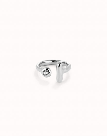 Ser Indomable Silver Ring ANI0817BLNMTL