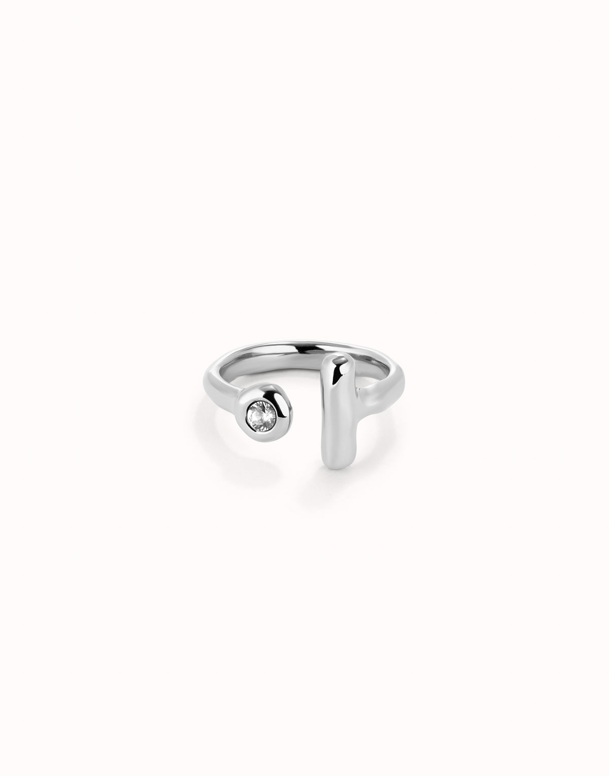 Ser Indomable Silver Ring ANI0817BLNMTL