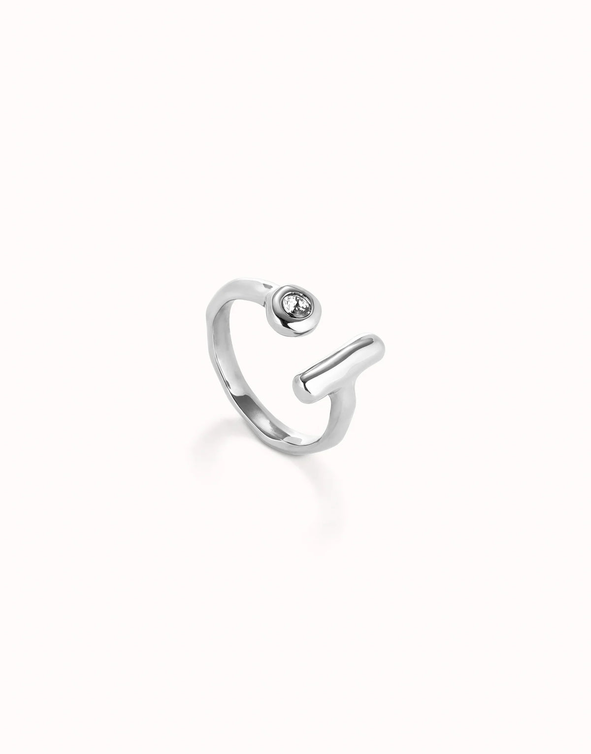 Ser Indomable Silver Ring ANI0817BLNMTL