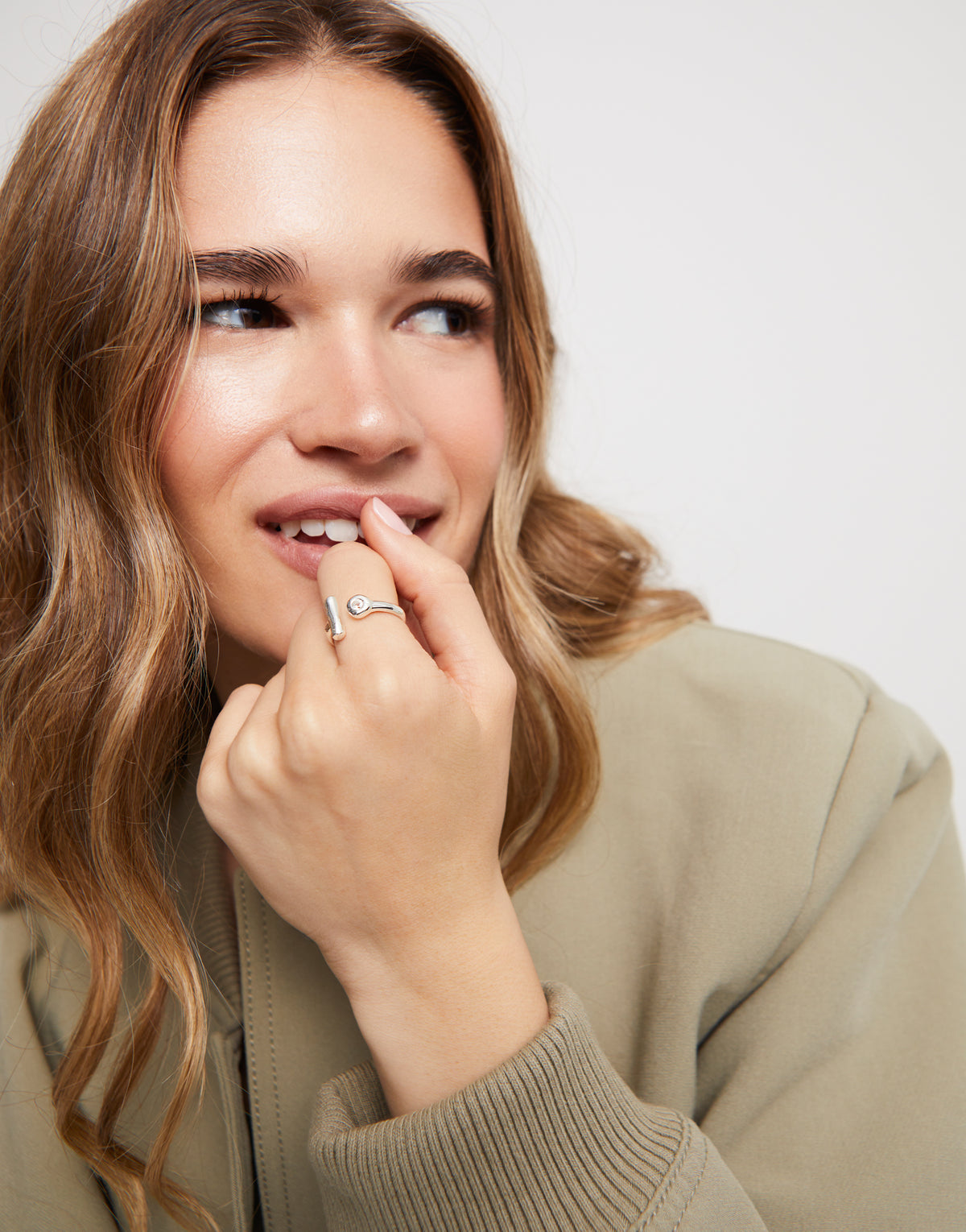 Ser Indomable Silver Ring ANI0817BLNMTL