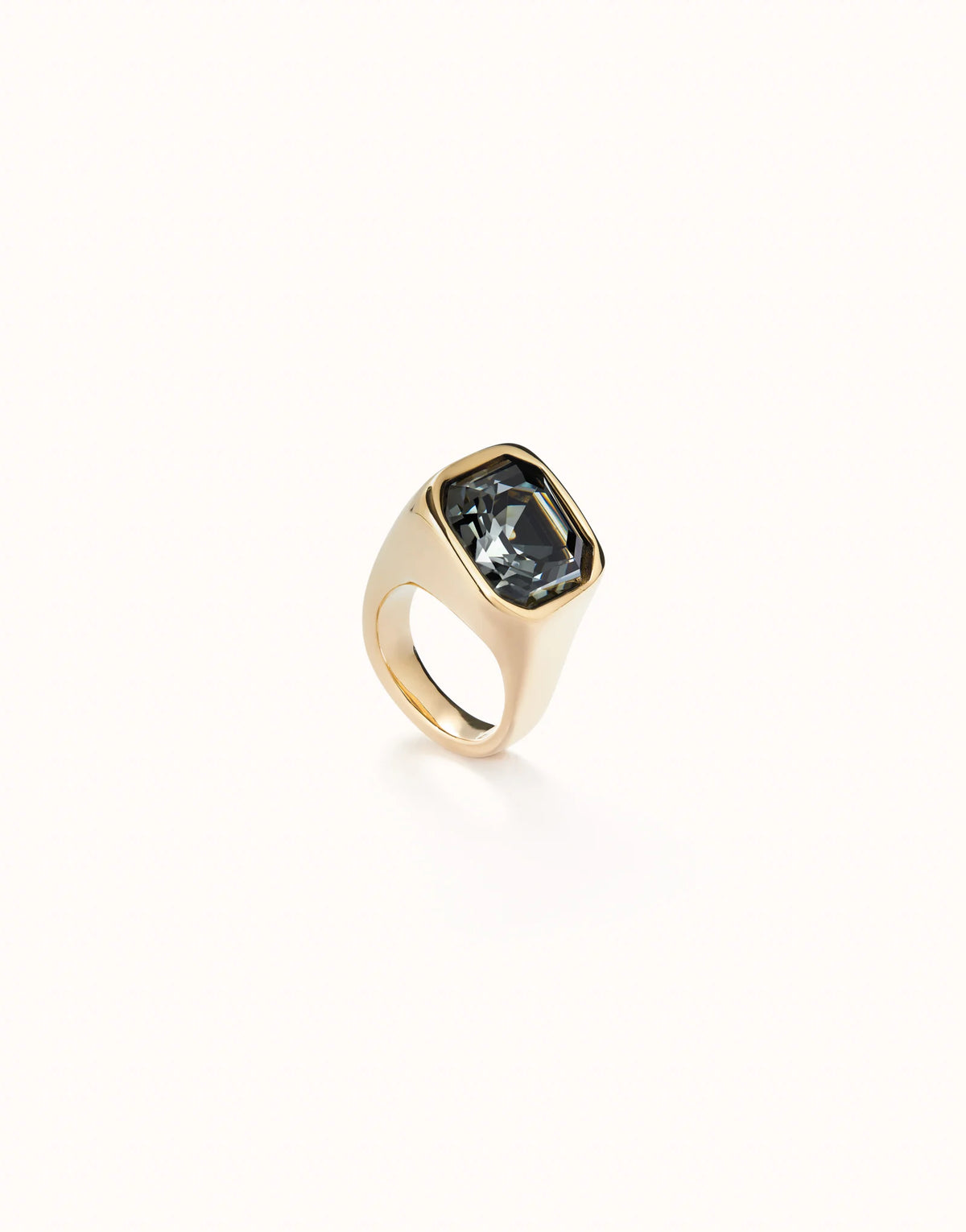 Ser Sin Complejos Gold Ring W/Grey Crystal AIN0823GRSORO