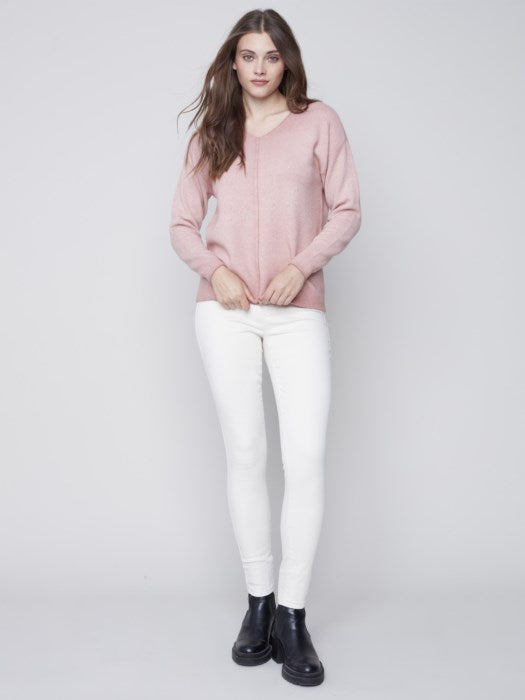 Cold Dye V-Neck Sweater