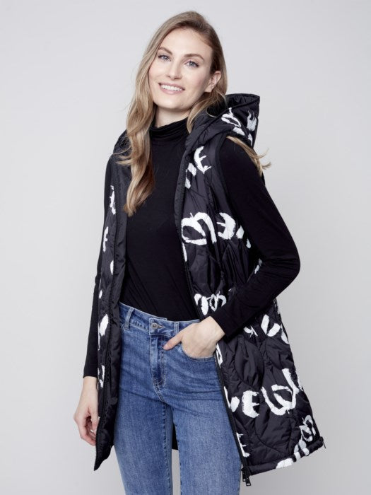 Quilted Printed Vest