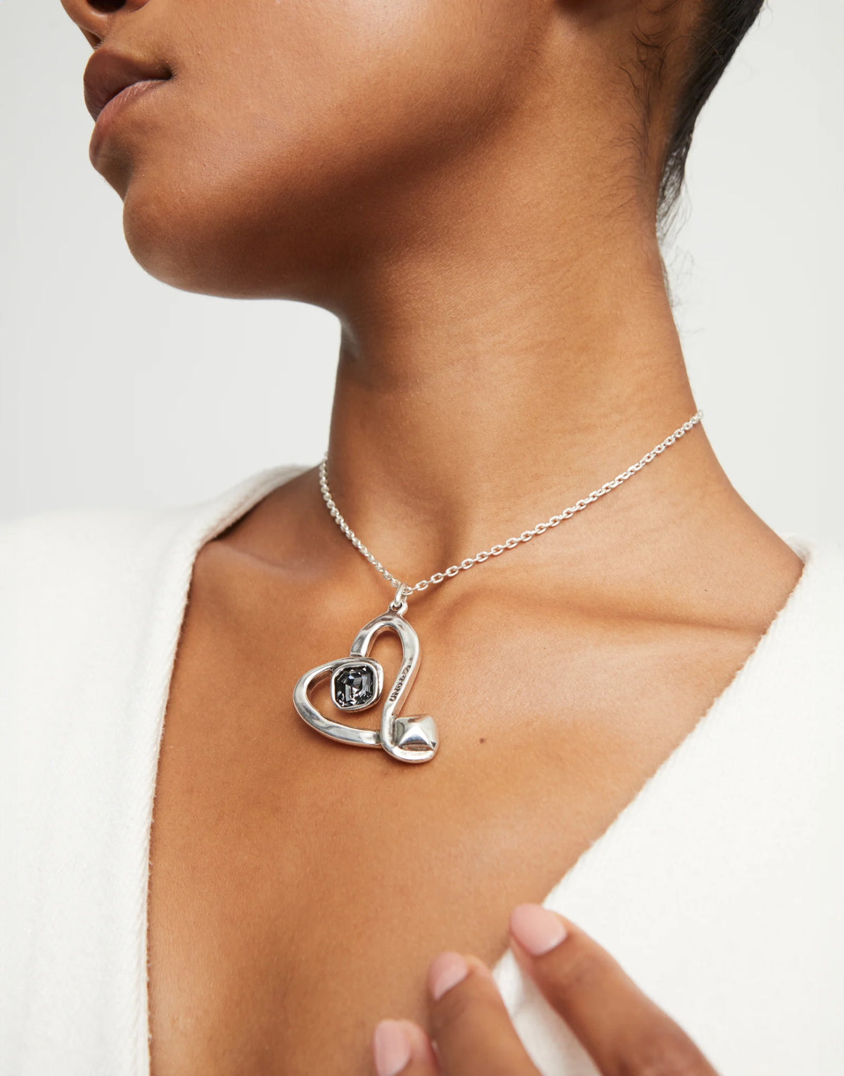 Ser Expresiva EXC Silver Necklace COL1989CRSMTL0U