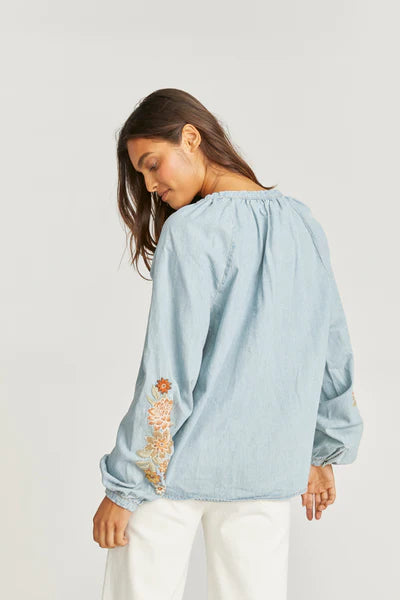 Chambray Top X Spring Neptune