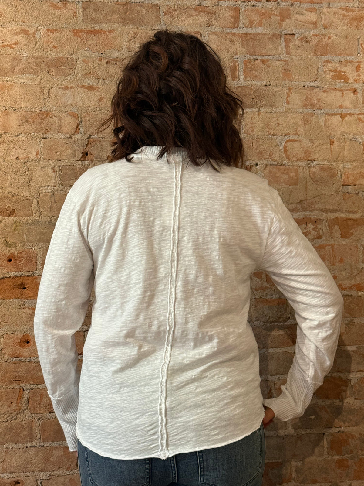 L/S Crew Neck Boxy Top 44F-17831