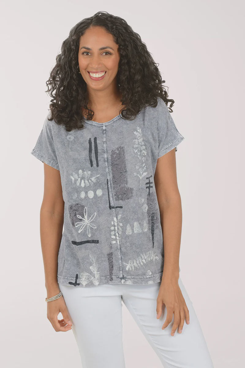 Terra Center Seam Short Sleeve Top M137-2223