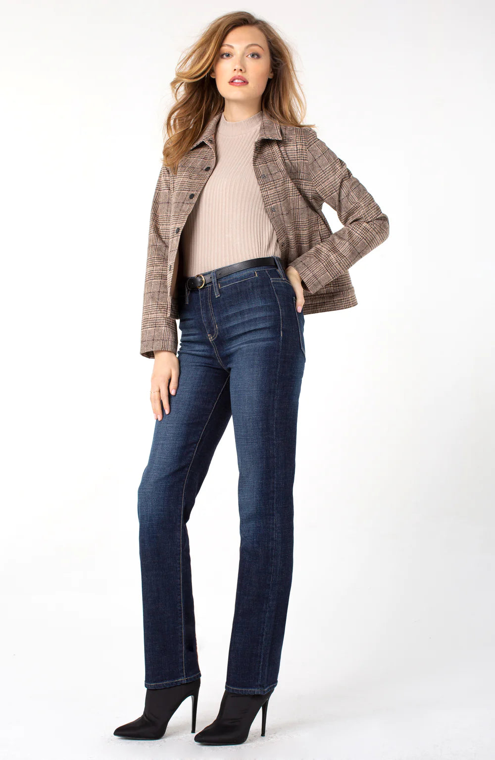 Kennedy Hi Rise Straight W/Welt Pockets 32&quot; Inseam