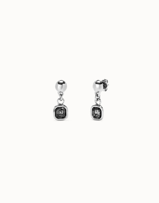 Ser Expresiva EXC Silver Earring W/Clear Crystals PEN0998CRSMTL0U