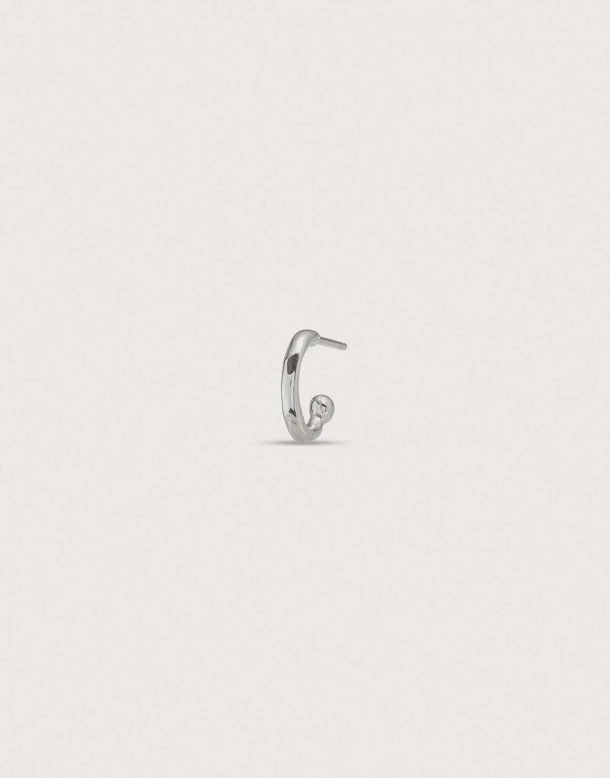 Hula Hoop Silver Earring PIE0016MTL0000U