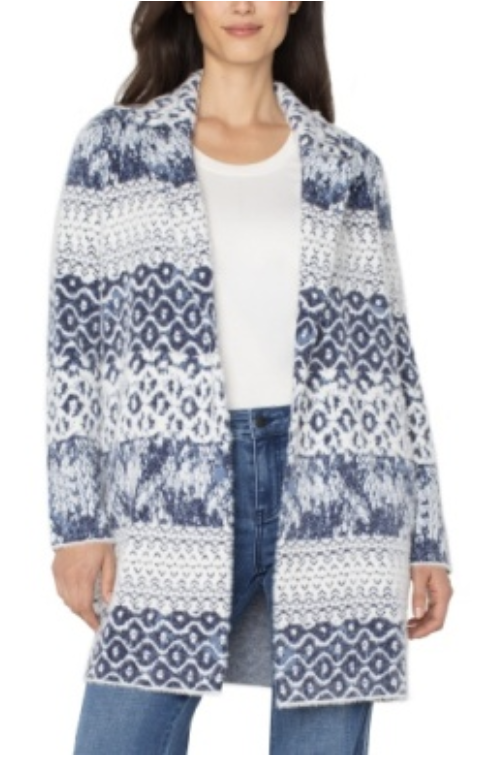 Long Sleeve Open Front Sweater Coat LMC002SK46J7
