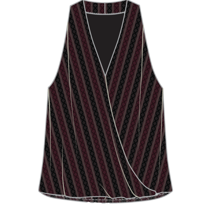 Sleeveless Crossover Knit Top LM8J22KB17
