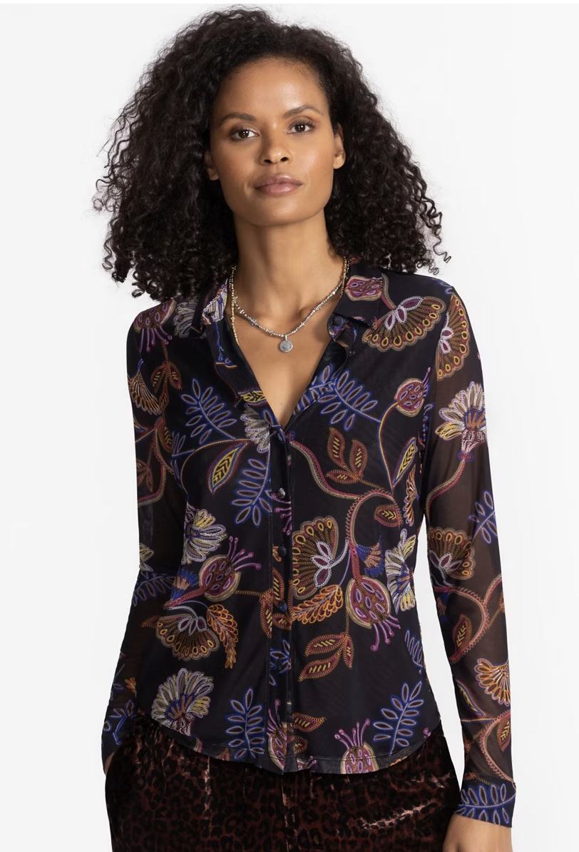 Devin Button Down Shirt-Ginnie L15425-8