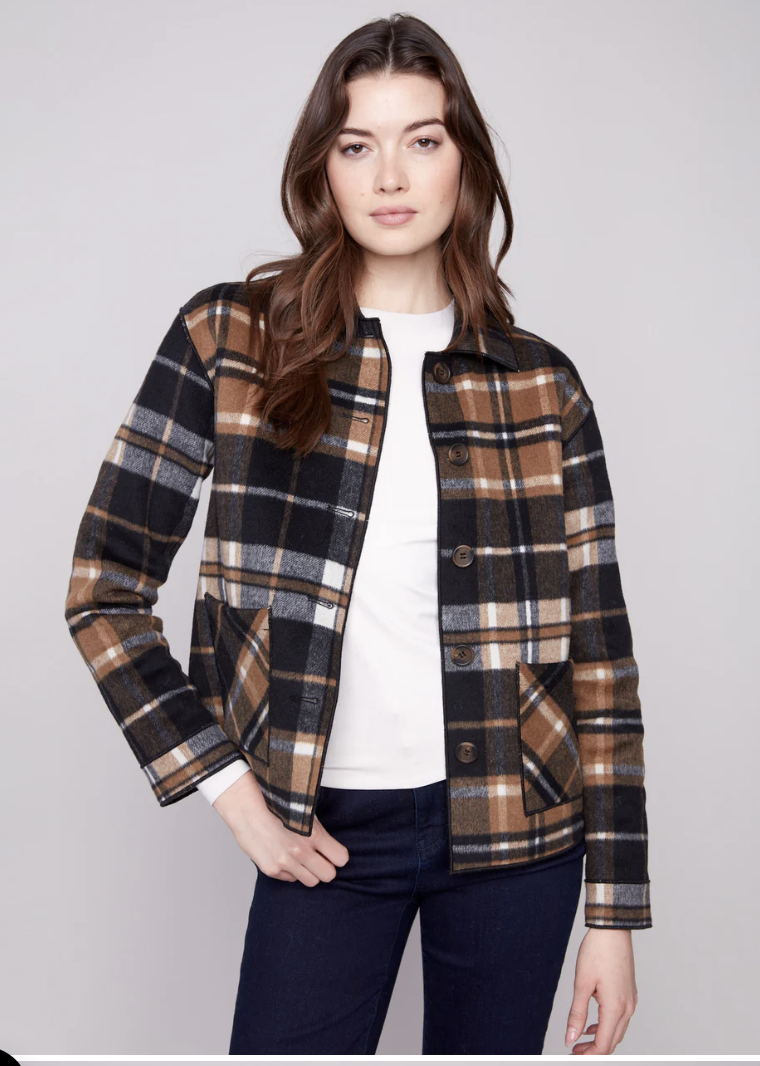 Reversible Plaid Jacket C6185Y