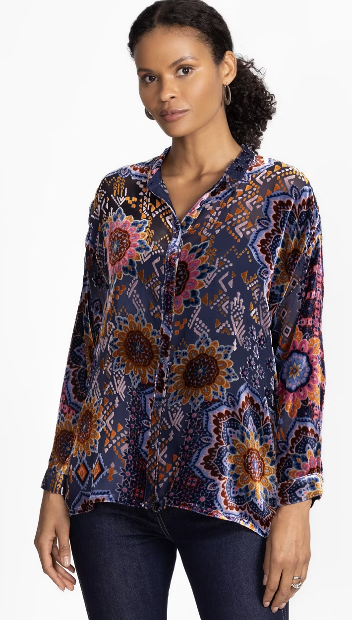 The Oversized Audrey Shirt-Sisi Burnout C12325-7