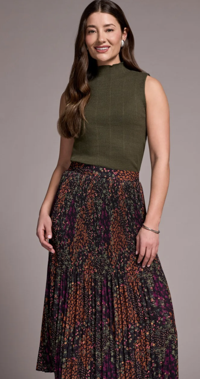 Plisse Skirt W/Slit 5997O