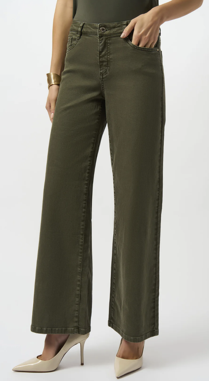 Goldie Classic Wide Leg Stretch Denim Jeans T 253950