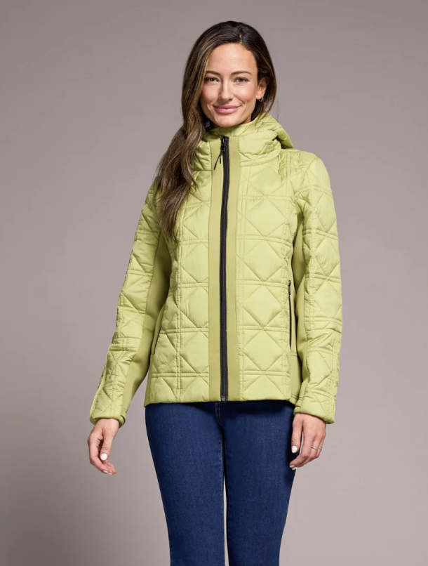 Zip Front Puffer W/Removable Hood 2353O