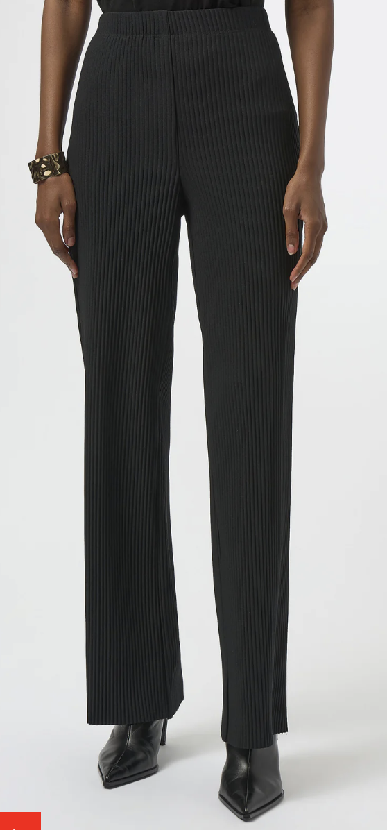 Pleated Scuba Crepe Wide Leg Pant 254006