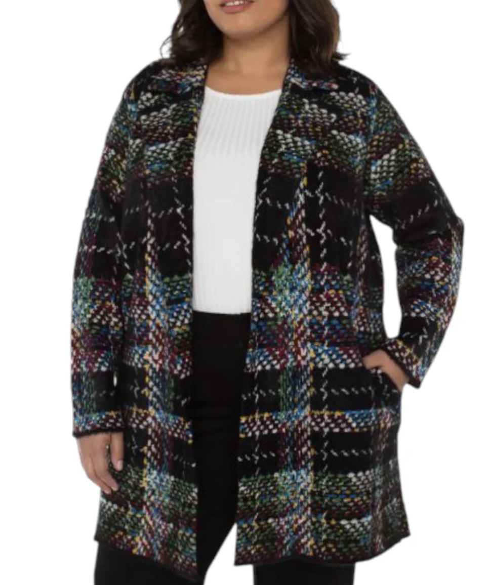 Open Front Sweater Coat LMC002SK46J3
