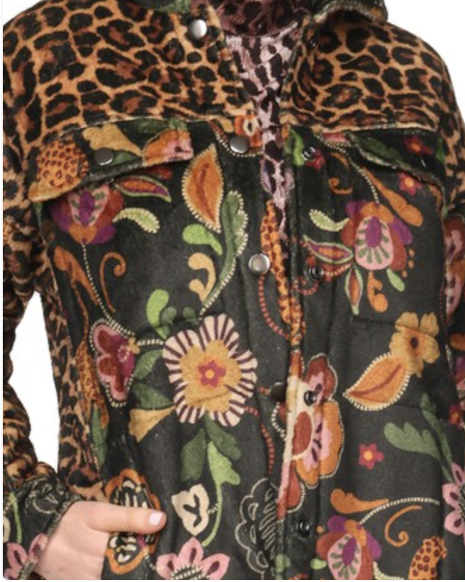 Amelie Sherpa Trucker Jacket-Maxima C48925-9