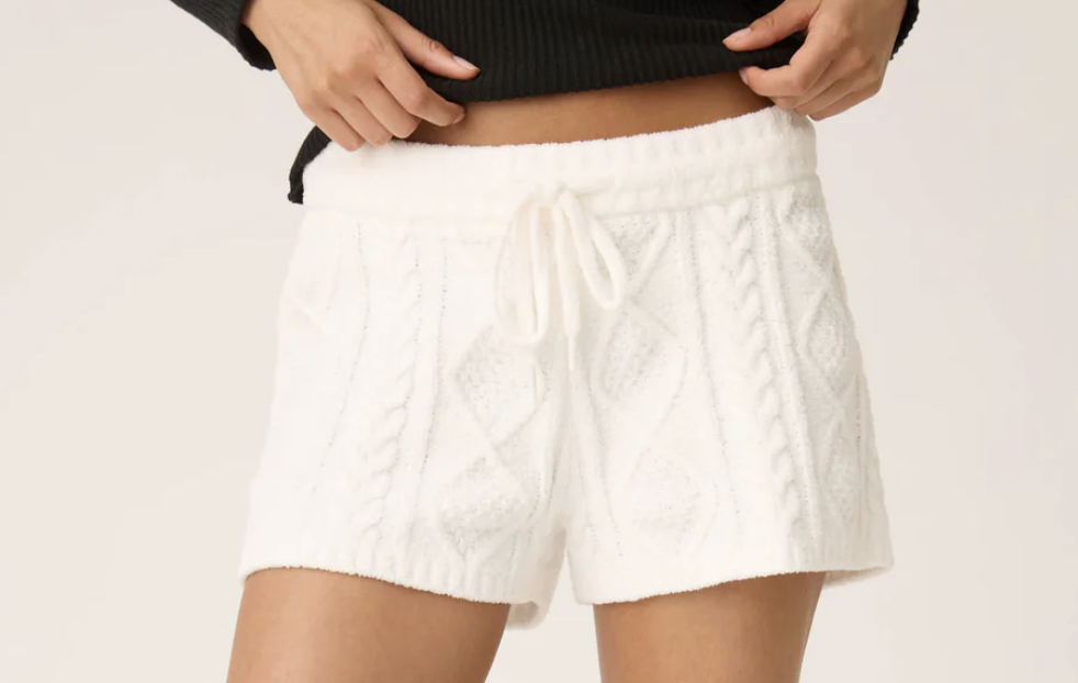 Cozy Chenille Cable Knit Short RUCLS